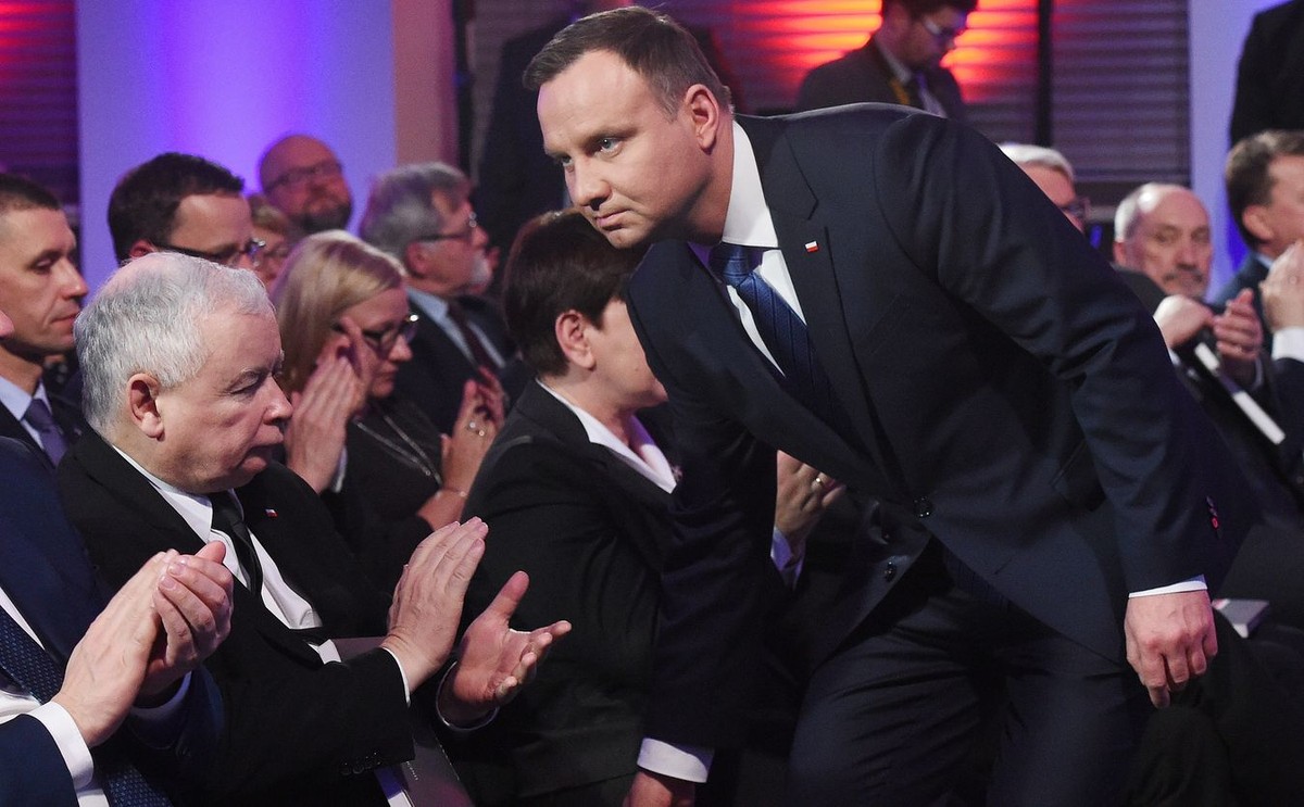 Prezes PiS Jarosław Kaczyński i prezydent Andrzej Duda