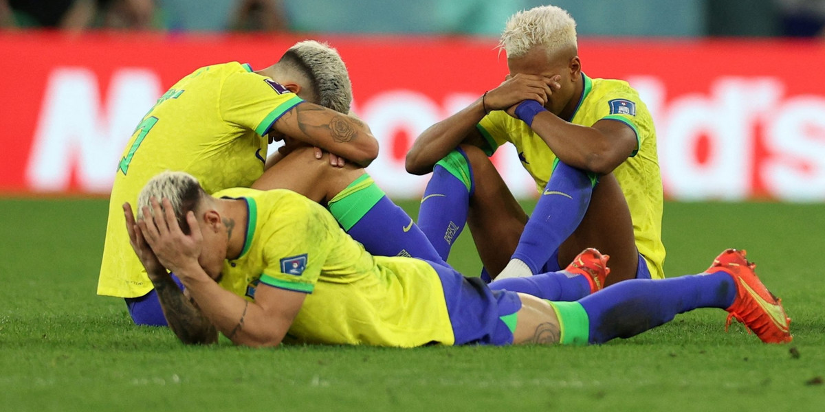Ależ to był ból i cierpienie. Brazylijczycy i ich płacz po przegranej z Chorwacją. 