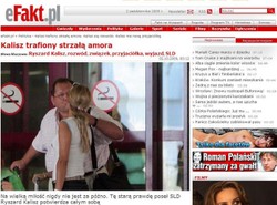 Kalisz całował się z młodą blondynką