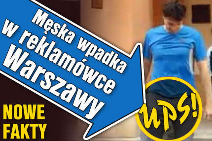 Męska wpadka w reklamówce stolicy. NOWE FAKTY