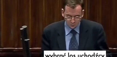 Wiceprezes PiS chciał przyjmować uchodźców. Jest film