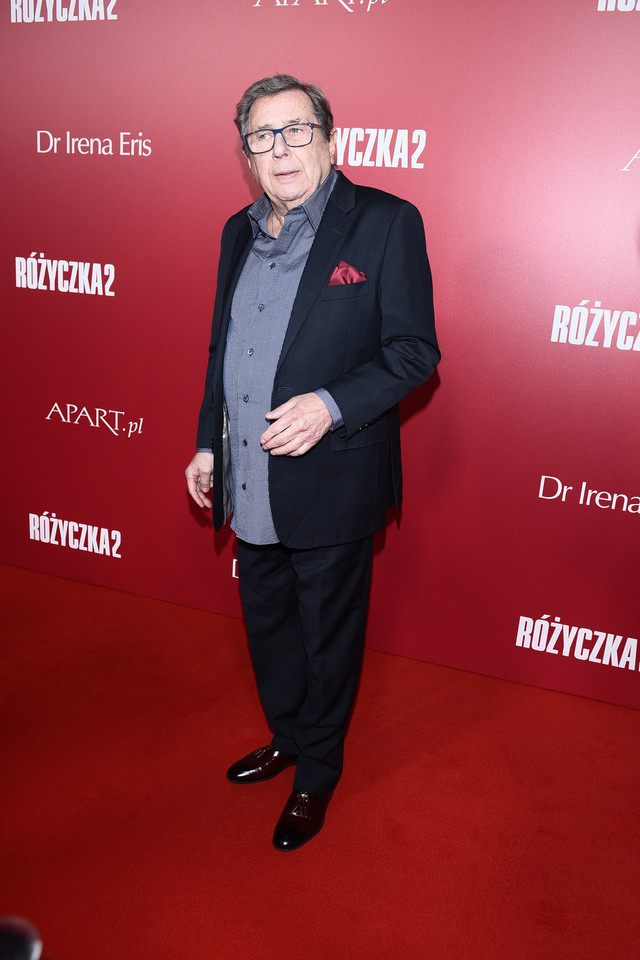 Janusz Gajos na premierze filmu "Różyczka 2"