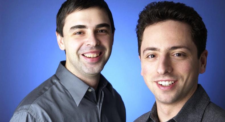 Google founders, Larry Page and Sergey Brin