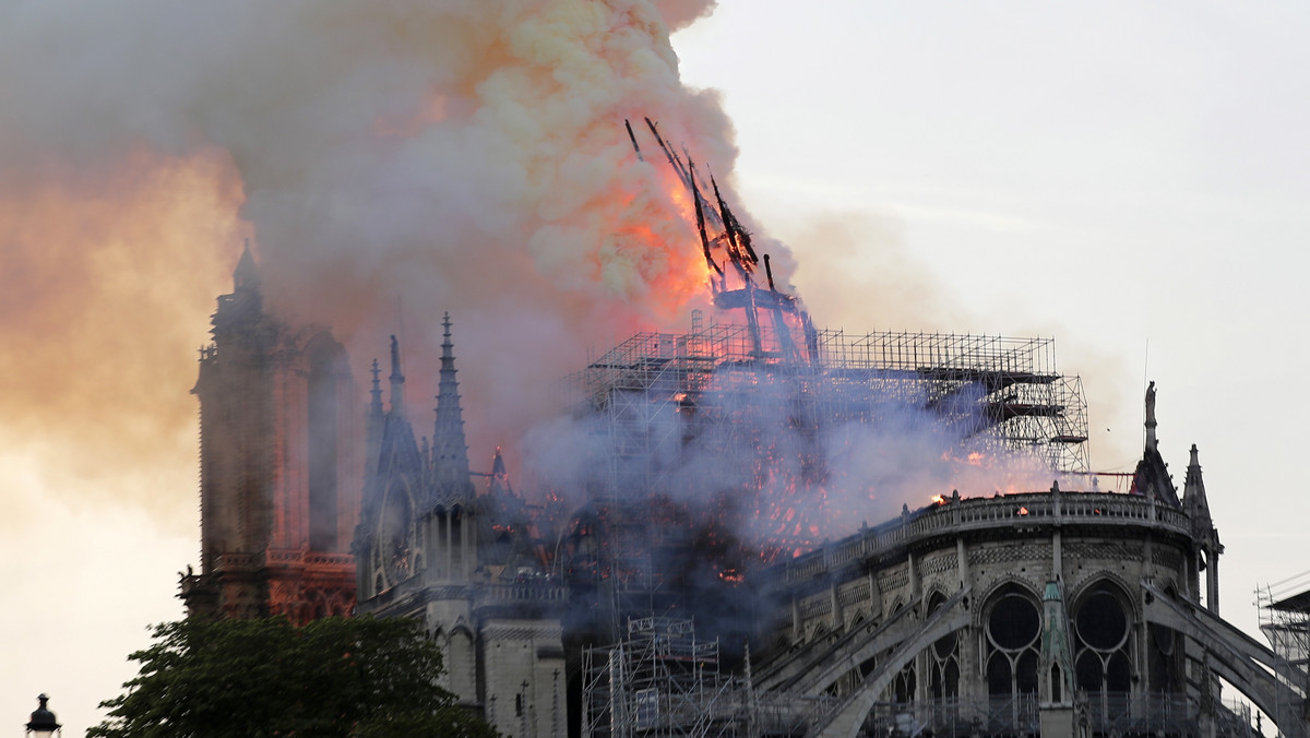 Pożar katedry Notre Dame. Zdjęcia z lotu ptaka