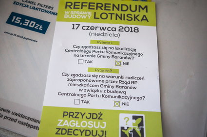 Mieszkańcy Baranowa decydują o przyszłości Centralnego Portu Komunikacyjnego