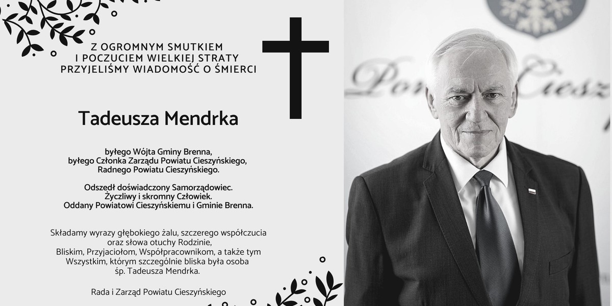 Tadeusz Mendrek miał 71 lat.