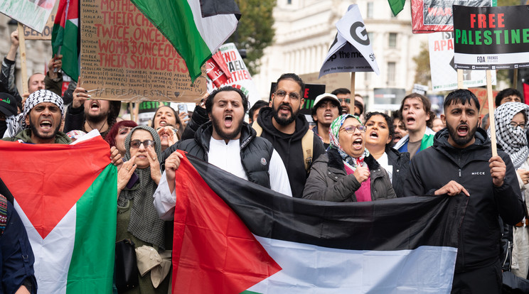 Közel 100 ezren tüntetek Palesztina mellet Londonban / Fotó: Getty Images