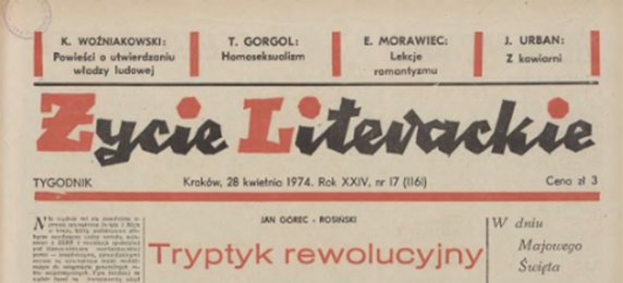 1974 r. – W polskiej prasie powojennej ukazał się pierwszy artykuł o homoseksualizmie. "Życie Literackie" opublikowało dwuczęściowy tekst "Homoseksualizm a opinia" Tadeusza Gorgola. 