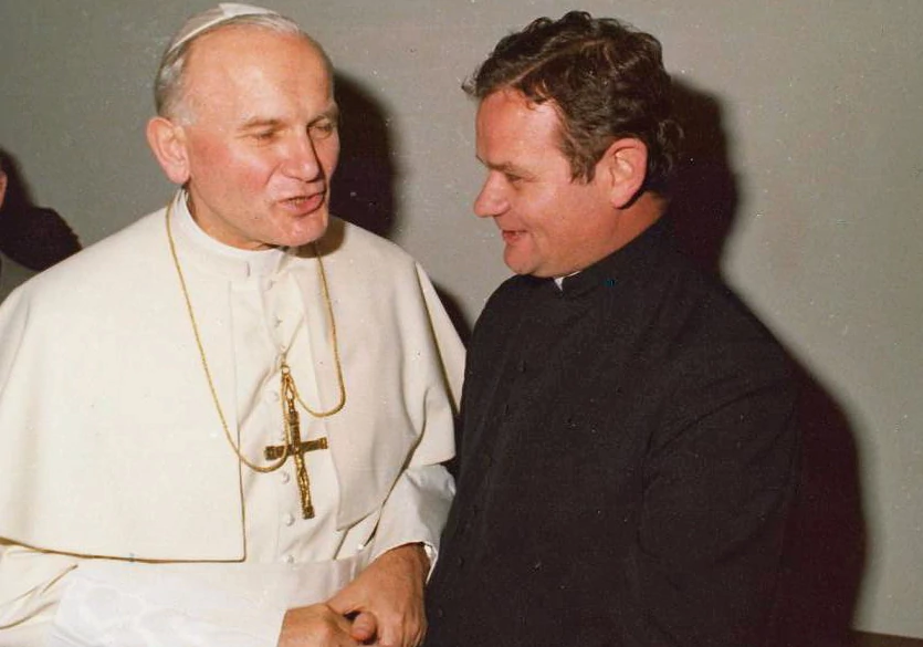 Jan Paweł II i bp Tadeusz Rakoczy
