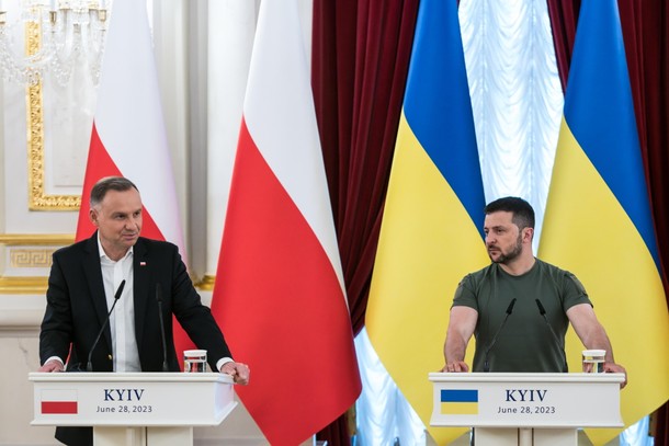 Andrzej Duda i Wołodymyr Zełenski. Kijów, 28.06.2023 r.