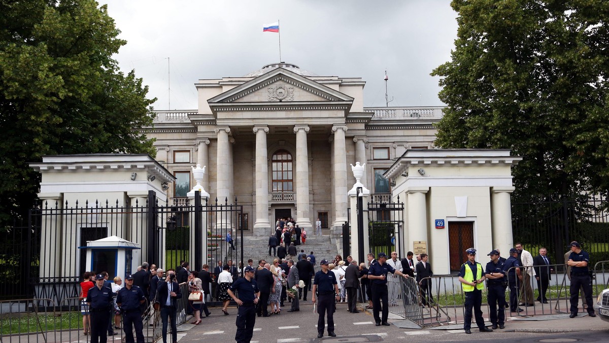 WARSZAWA AMBASADA ROSJI DEMONSTRACJA UKRAINY