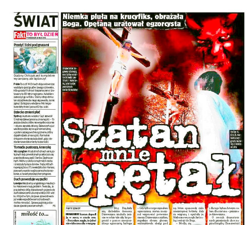 Opętał mnie szatan!