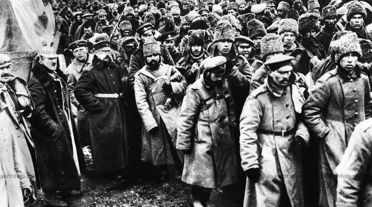 A keleti fronton német fogságba esett oroszok az első világháború alatt/Fotó: Northfoto