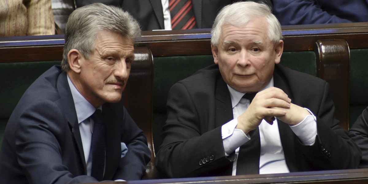 Stanisław Piotrowicz i Jarosław Kaczyński