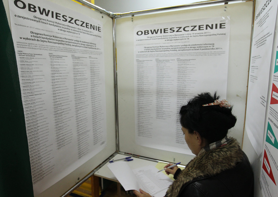 Wybory parlamentarne,fot.PAP/Radek Pietruszka
