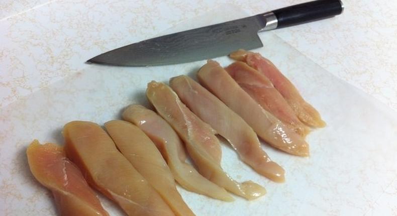 How to slice chicken breast 