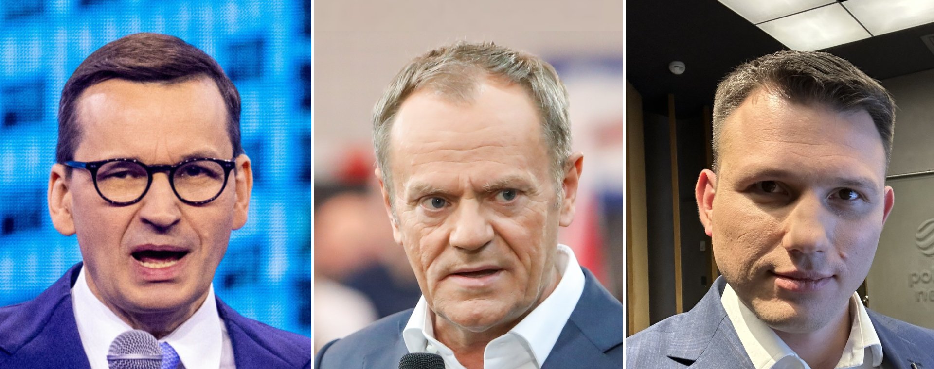 Propozycje zmian w podatkach przedstawili: Mateusz Morawiecki (PiS), Donald Tusk (PO), Sławomir Mentzen (Konfederacja)