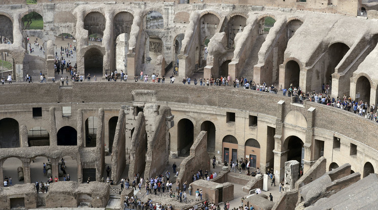 A Colosseum Róma egyik leglátogatottabb látványossága / Fotó: MTI