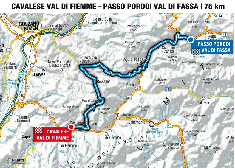 Mapa Tour de Pologne Challenge Trentino