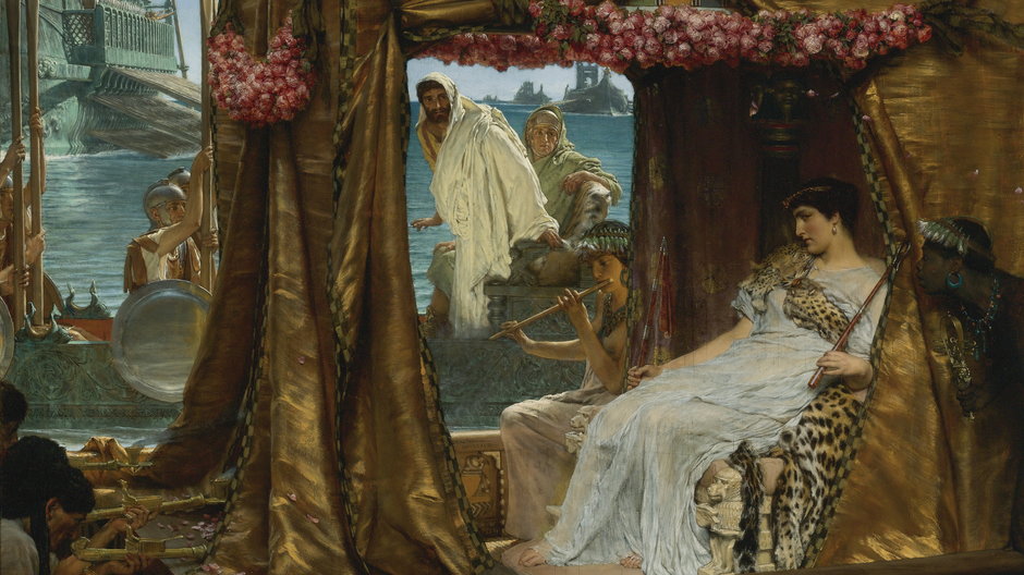 Marek Antoniusz i Kleopatra (Lawrence Alma-Tadema, 1883 r.)