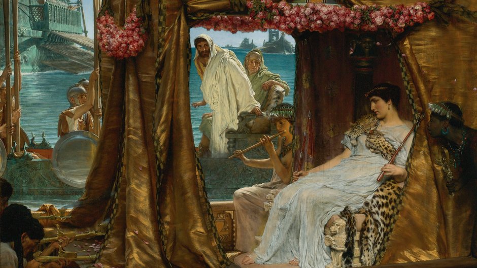 Marek Antoniusz i Kleopatra (Lawrence Alma-Tadema, 1883 r.)