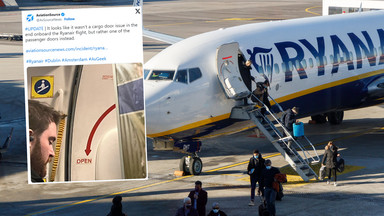 Pasażerowie przeżyli koszmar podczas lotu Ryanairem. Twierdzą, że załoga nie zamknęła drzwi