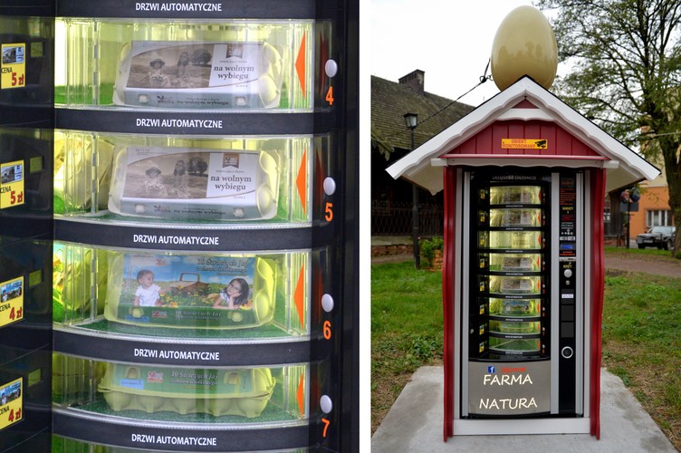 Pierwszy w Polsce jajomat przy jednej z ulic w Jarosławiu<br><br>fot. (dd/cat) PAP/Darek Delmanowicz