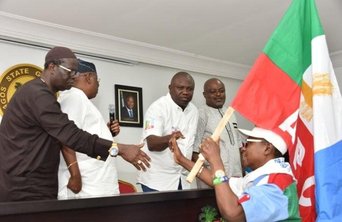 Lagos speaker, Mudashiru Obasa, Akinwunmi Ambode, Henry Ajomale and Baba Eto 