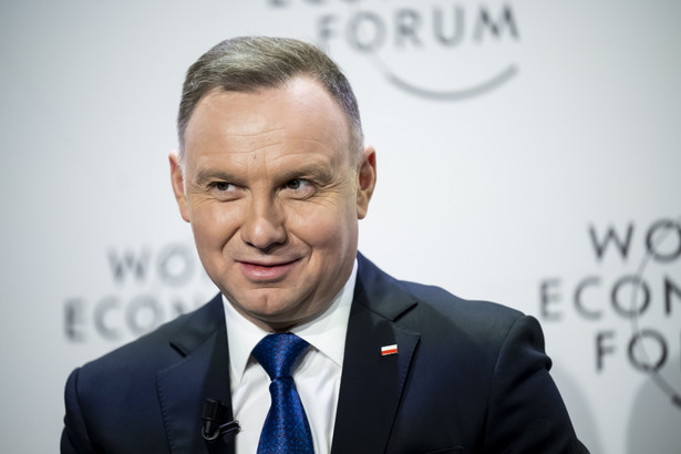 Andrzej Duda w Davos