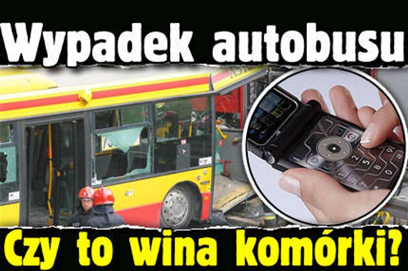 Wypadek autobusu. Czy to wina komórki?