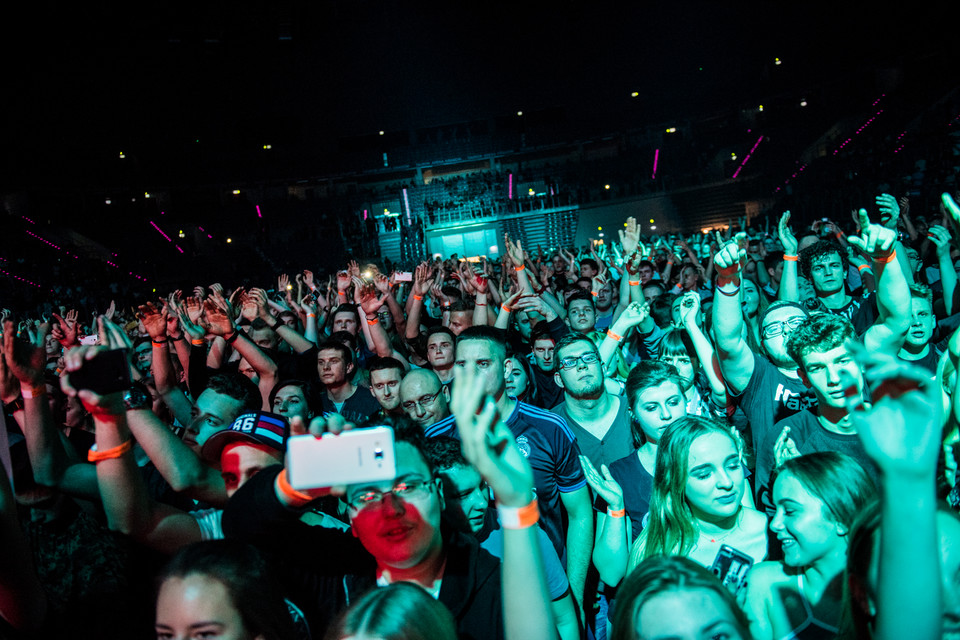 Hardwell na koncercie w Polsce - zdjęcia publiczności z Tauron Arena Kraków