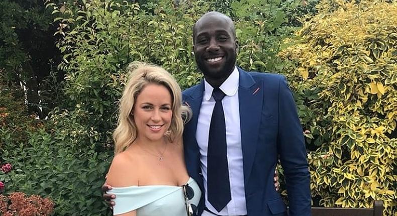 Souleymane Bamba et sa femme Chloé en 2018 pour leur anniversaire de mariage