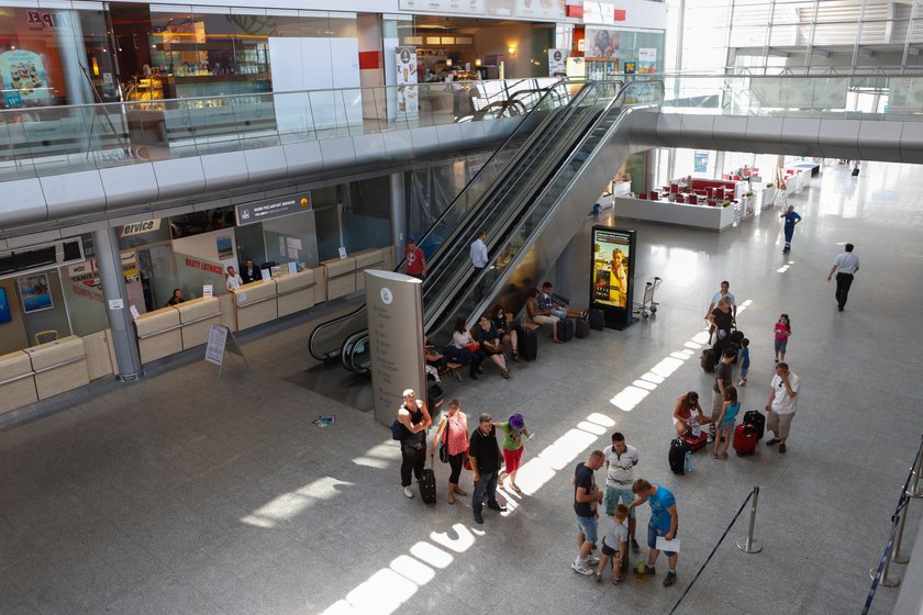 Terminal na poznańskim lotnisku