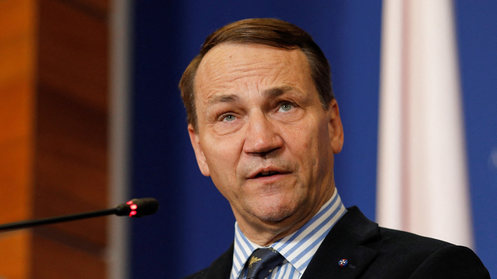 Poľský minister zahraničných vecí Radoslaw Sikorski, Inquam Photos/Malina Norocea REUTERS