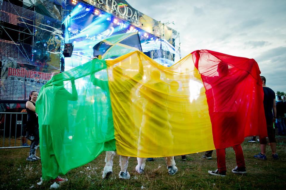 Publiczność pierwszego dnia Ostróda Reggae Festival 2014