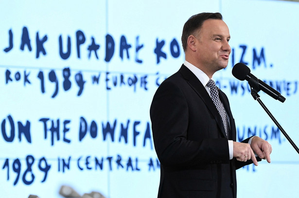 Prezydent Andrzej Duda podczas międzynarodowej konferencji "Jak upadał komunizm. Rok 1989 w Europie Środkowo-Wschodniej"