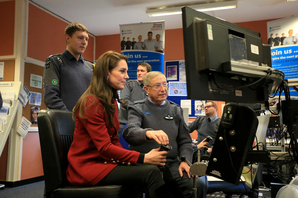 Księżna Kate Middleton w bazie wojskowej RAF