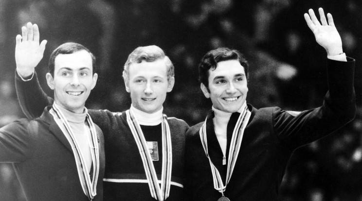 Pályája és élete csúcsán: győzelem az 1968-as olimpián (Schwarz középen) Fotó: Getty