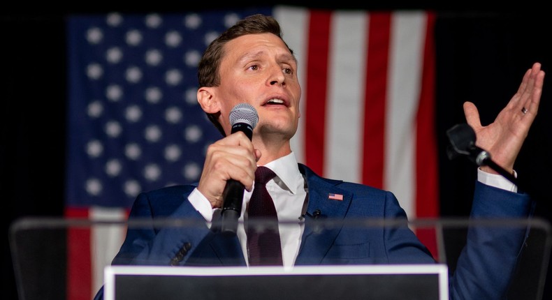 Blake Masters on the campaign trail in 2022.Brandon Bell/Getty Images