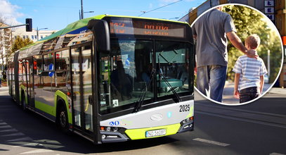 Ojciec z 5-letnim synem wyrzuceni z autobusu w Olsztynie. Kierowca nie miał litości