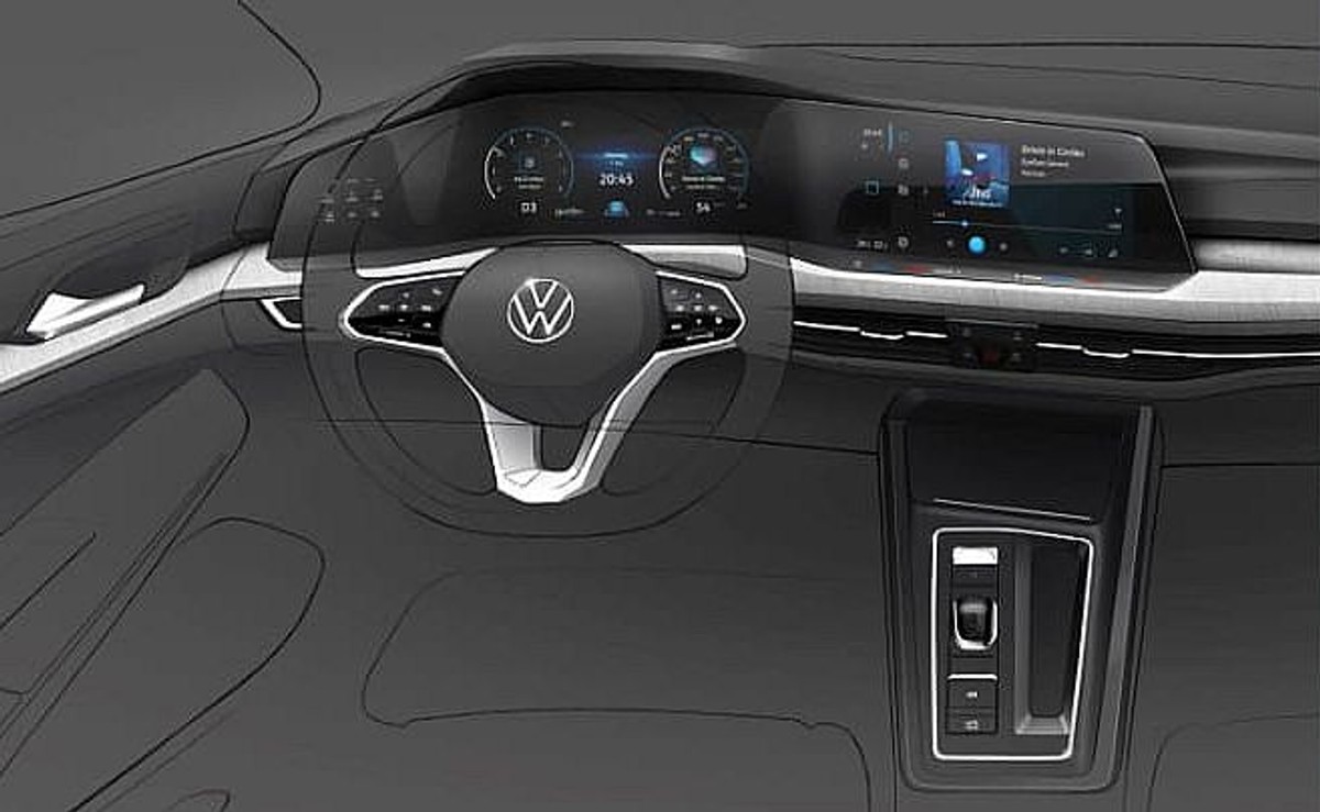 Nowy Volkswagen Golf w ekranach jak Touareg. Oto ósma generacja króla kompaktów