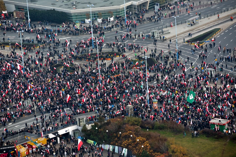 WARSZAWA MARSZ NIEPODLEGŁOŚCI 2014 NARODOWCY (uczestnicy marszu)