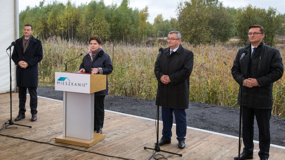 Premier Beata Szydło ogłosiła w Katowicach start programu Mieszkania+ Fot UM Katowice