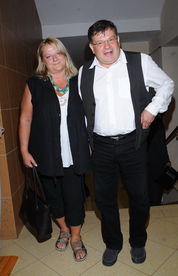 Krzysztof Globisz z żoną Agnieszką / fot. MW Media