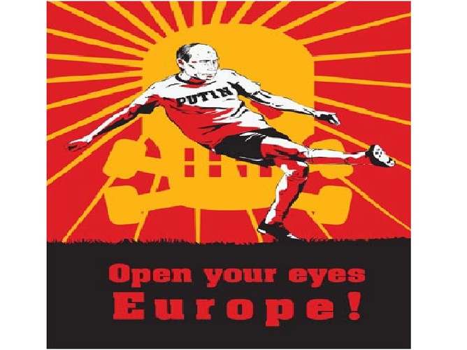 Wlepka Solidarnych 2010 z Władimirem Putinem