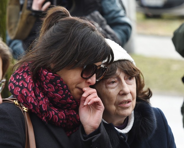 Sophie Marceau podczas pogrzebu Andrzeja Żuławskiego