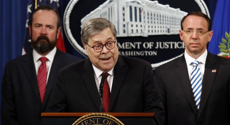 William Barr Rod Rosenstein