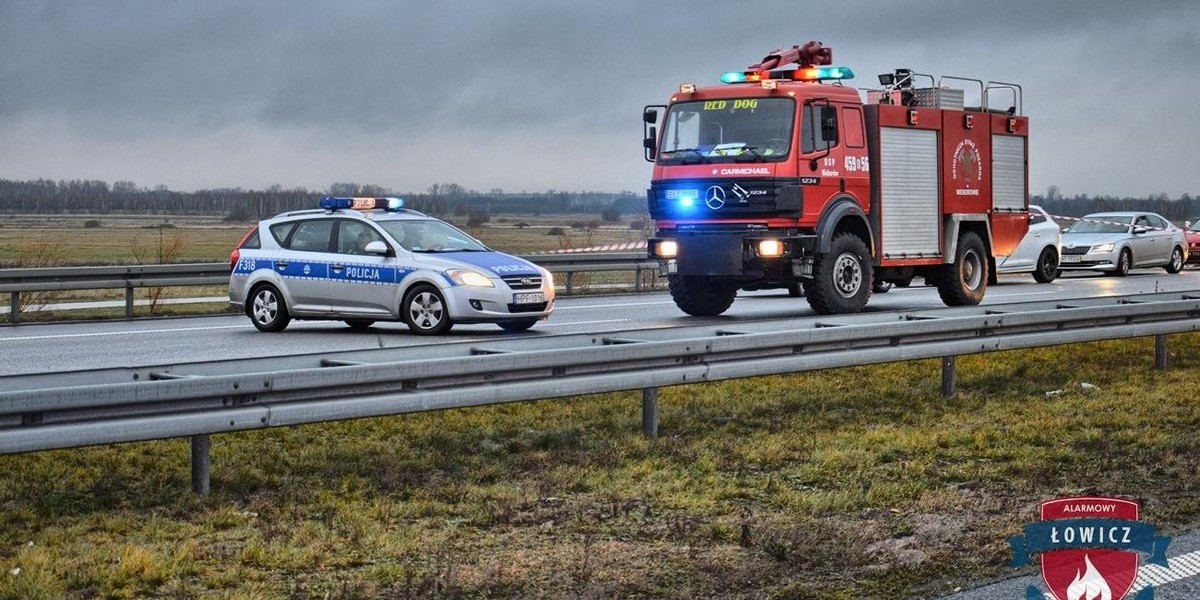 Karambol na autostradzie. Zderzyło się siedem aut