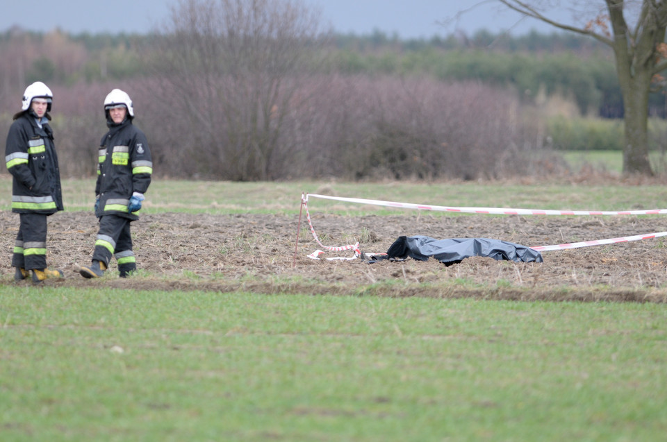 Wypadek awionetki w Woli Będkowskiej