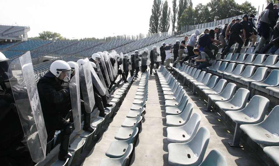 CHORZÓW STADION ŚLĄSKI ĆWICZENIA POLICJI